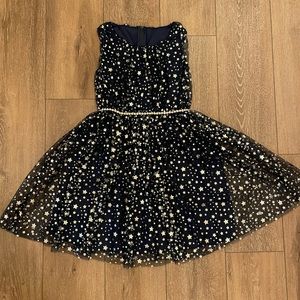 Girls Navy Blue Dress